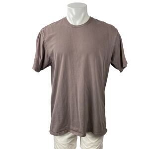 Talentless Men's Brown Crew Neck Short Sleeve Basic T Shirt Tee Top Size XL